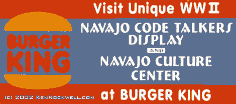 Burger King Code Talkers Exhibit sign
