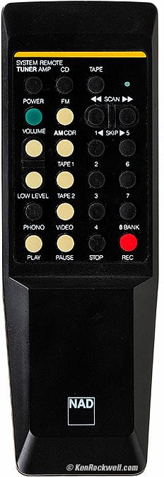 NAD 7100 remote control