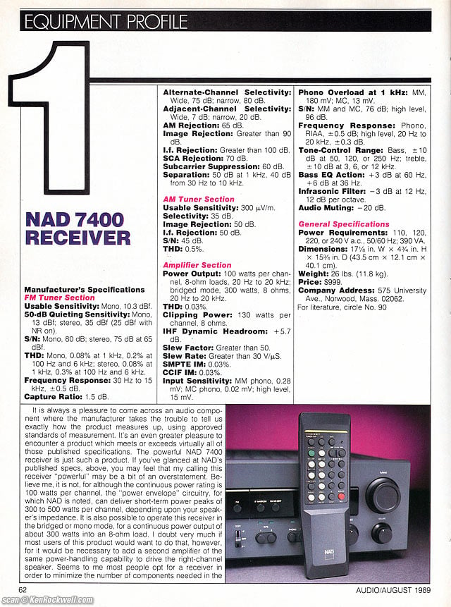 Nad 7400 Review