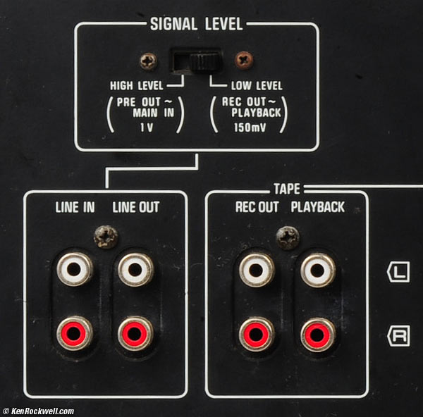 Controls, Technics SH-8065 33-band graphic equalizer