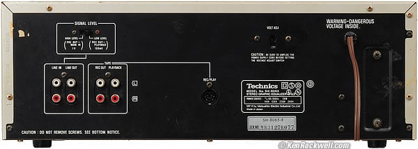 Technics SH-8065 33-band graphic equalizer
