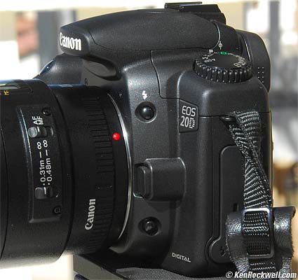 side of Canon 20D