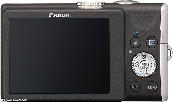 Canon SX 200, rear