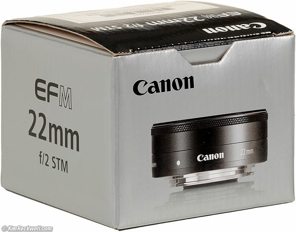 Canon EF 22mm f/2 STM Box