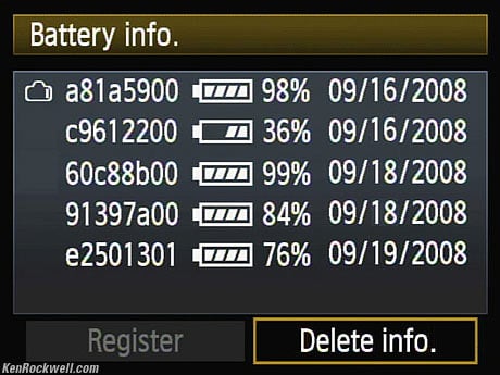 Battery info