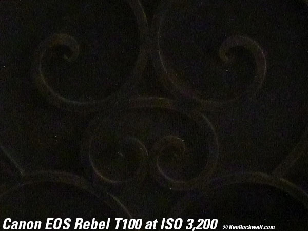 Canon T100 4000D High ISO Sample Image File