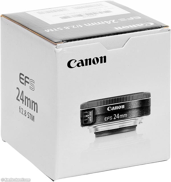 Canon EF-s 24mm f/2.8 STM Box