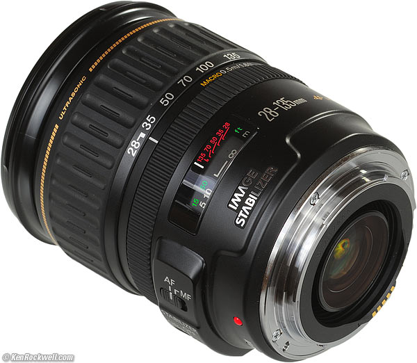 Rear, Canon 28-135mm f/3.5-5.6 IS EF USM