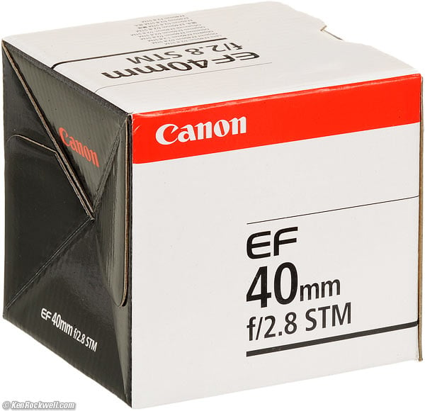 Canon EF 40mm f/2.8 STM Box