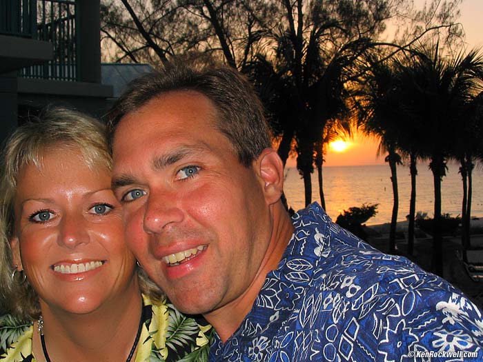 Ken and future wife in Cayman 2004