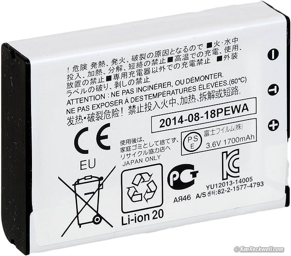 Fuji NP-95 battery, 2014