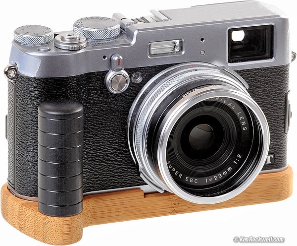 JB Camera Designs X100T bamboo grip