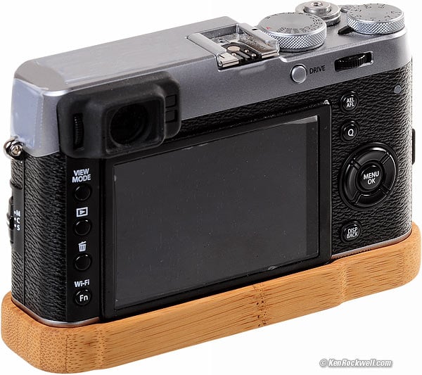 JB Camera Designs X100T bamboo grip