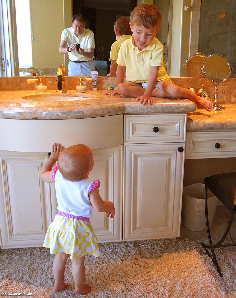 Ryan on the sink