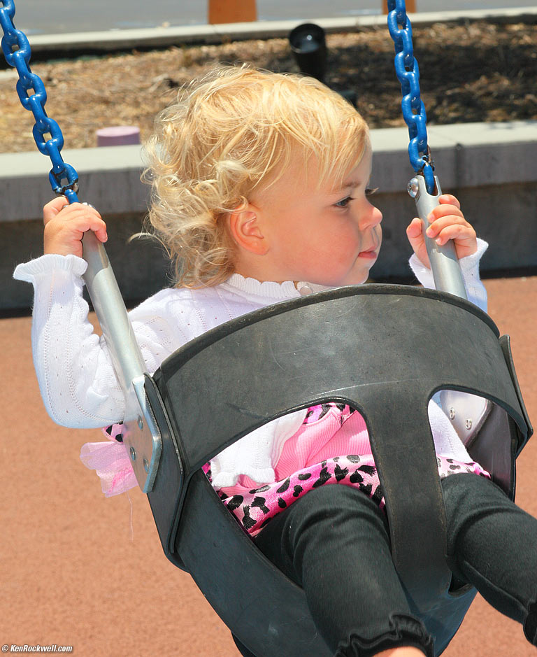 Katle on the swing!