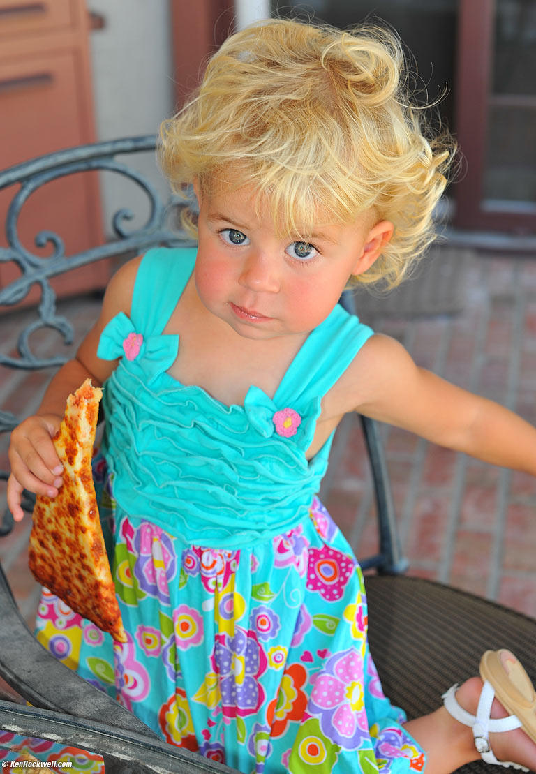 Katie and pizza