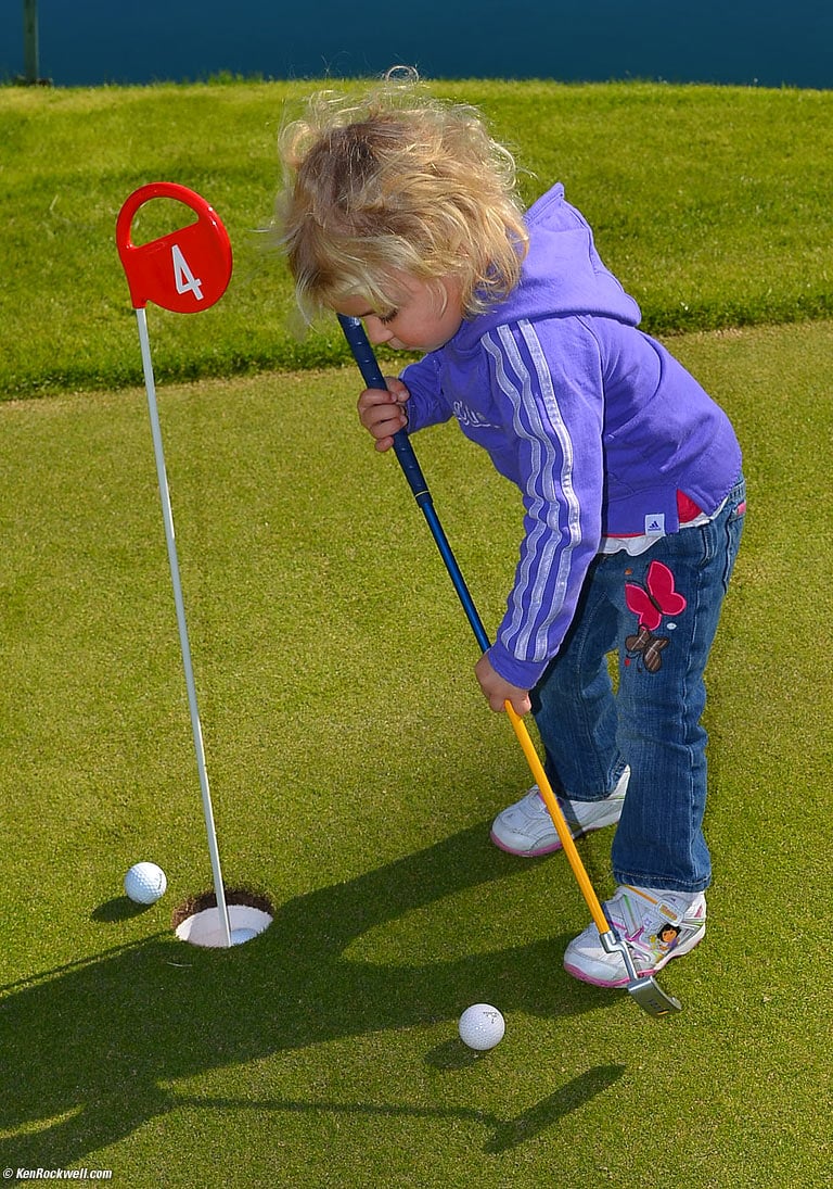 Katie Golfing in Palm Desert