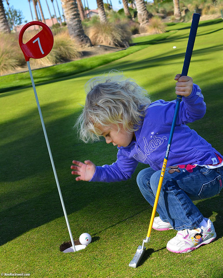 Katie Golfing in Palm Desert