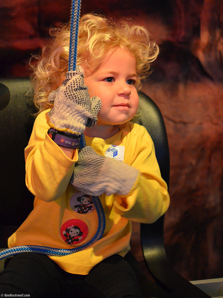 Katie climbing.