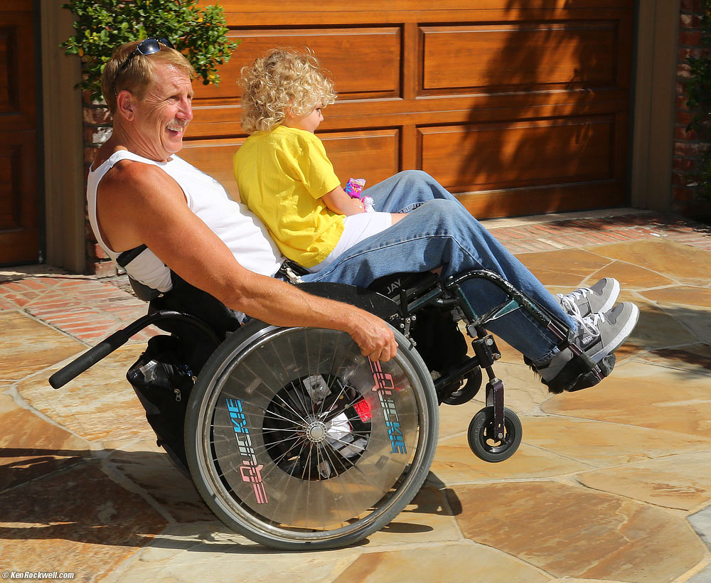 Katie gets to do wheelies!
