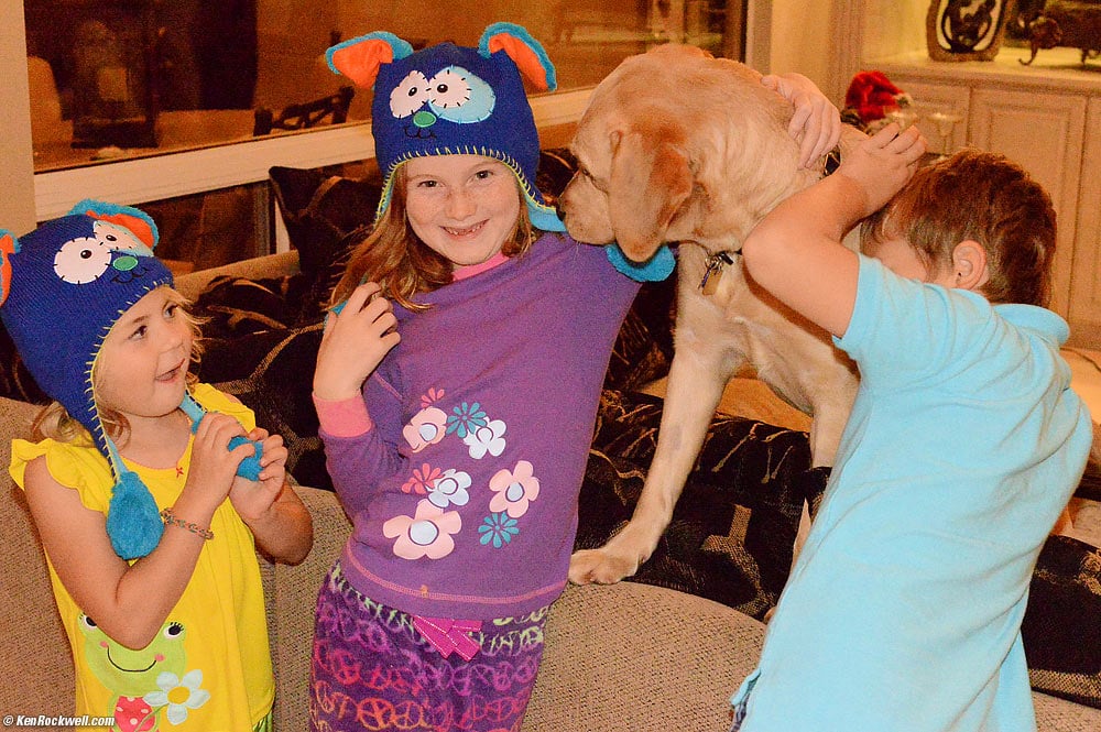 Katie and Molly and Bella with tier flipeez hats