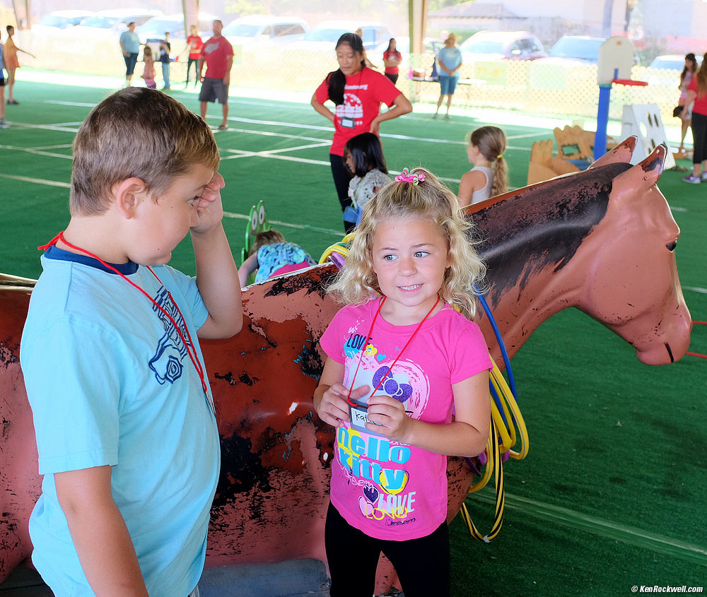 Ryan and Katie at the first day of Critter Camp.