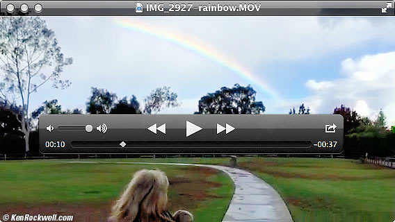 Katie finds the end of the rainbow