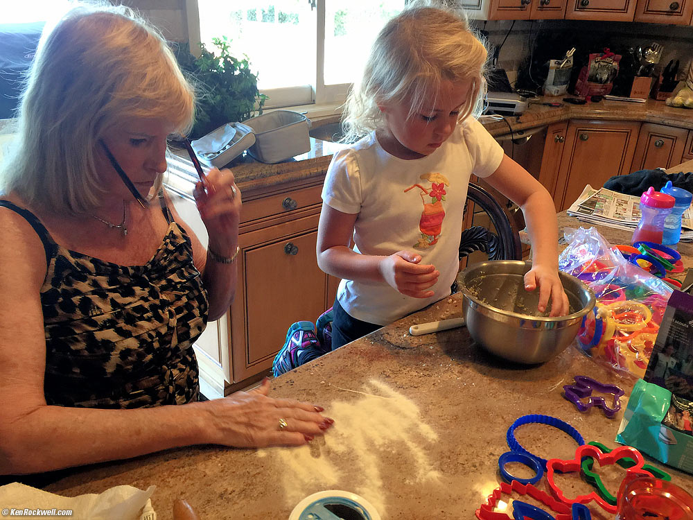 Making cookies with Noni