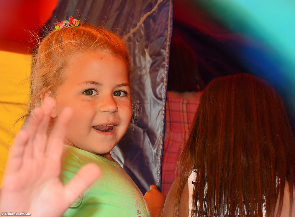 Katie in the jumpy house
