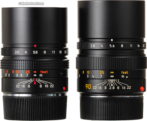 Compared to LEICA