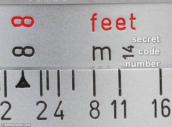 Focal Length Code Number