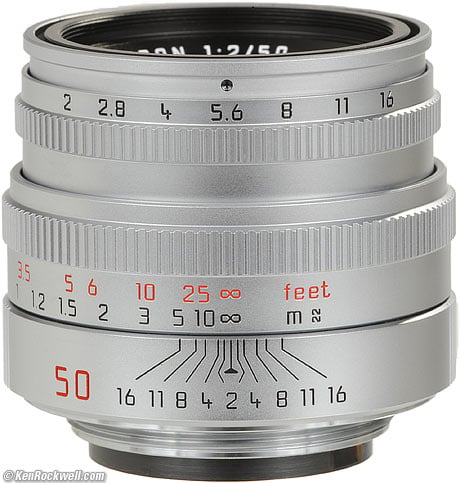 LEICA SUMMICRON-M 50mm f/2, M39 LTM Screw mount (1999)