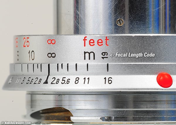 Focal Length Code Number