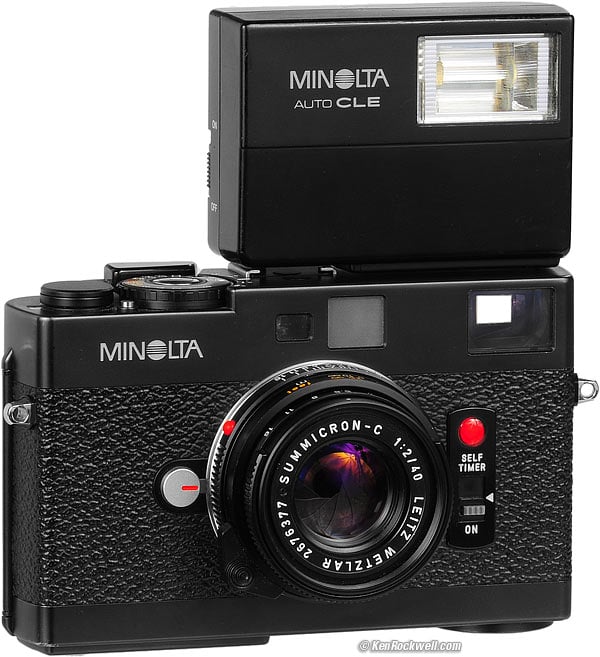 Leitz Minolta CLE and Minolta Auto Electroflash CLE