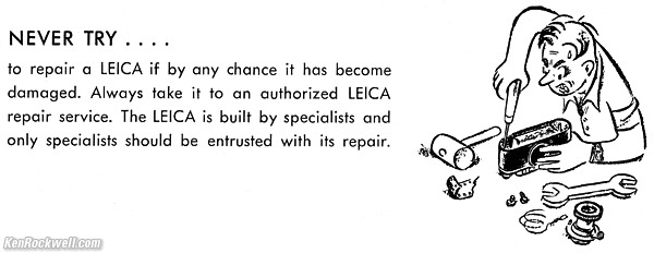 LEICA IIIa Repair