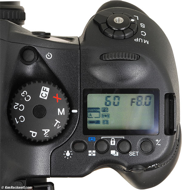 Mamiya DF645 controls