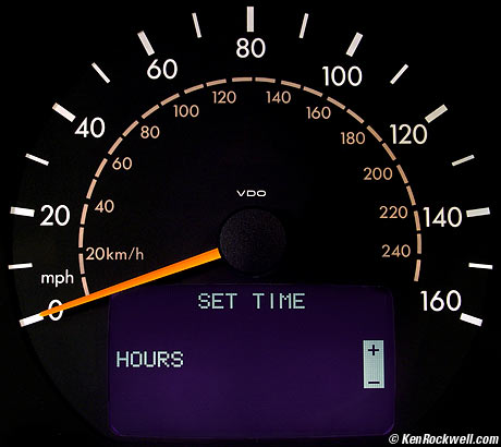 Mercedes E320 Clock Setting