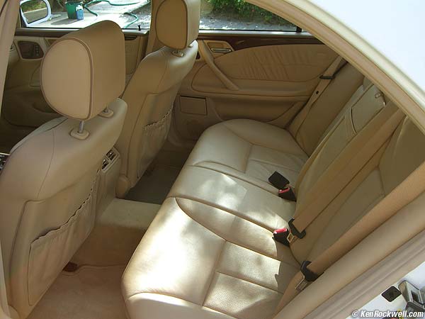 Mercedes E430 rear seats
