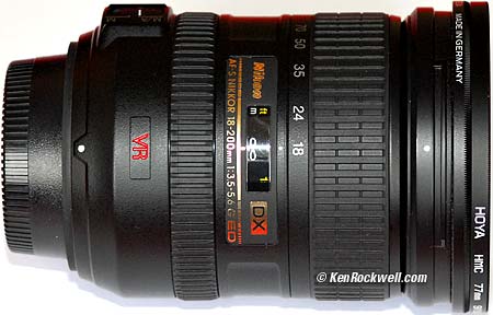 Nikon 18 - 200mm VR at 18mm