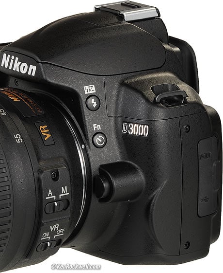 Nikon D3000 Lens Controls