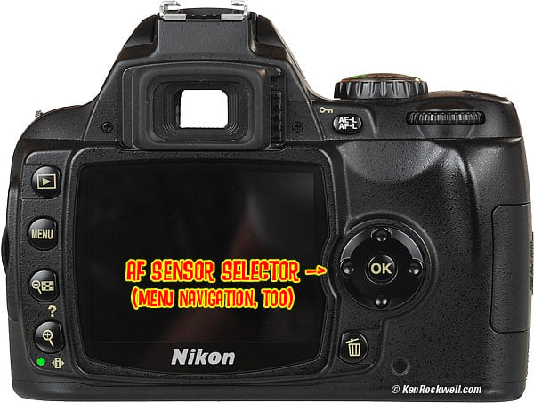 Nikon D40 rear