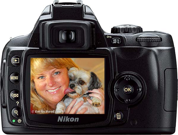 Nikon D40 Rear Panel
