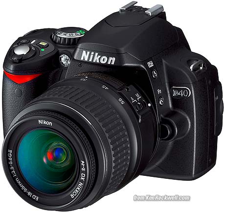 nikon d40 slr. least expensive Nikon D40.