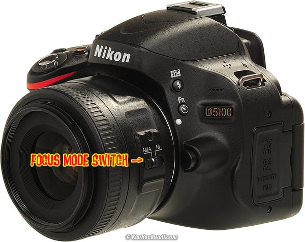 Nikon D80 Focus Mode Switch