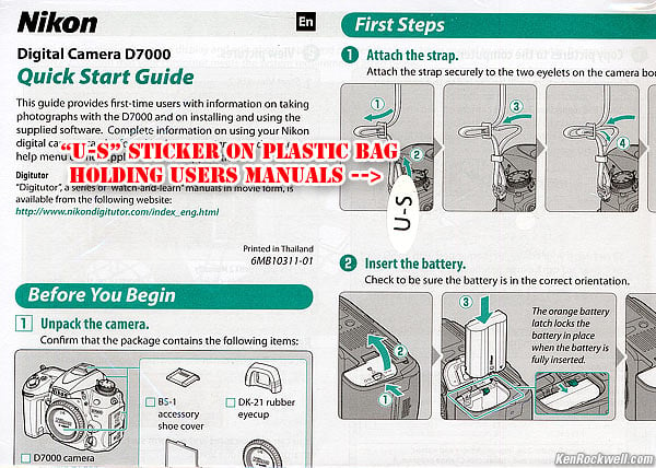 Nikon D7000 Quick Start GUide