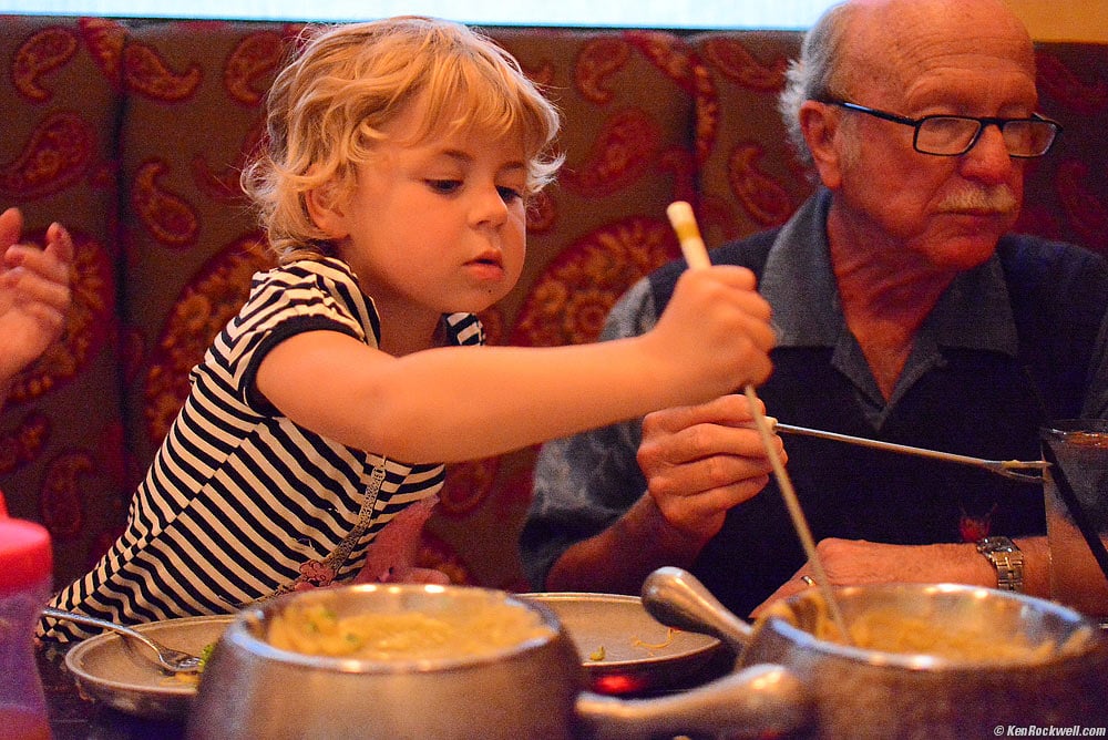 Katie loves the Fun-Do (Fondue) restaurant! 