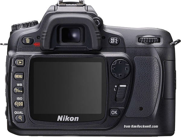Nikon D80 Rear Panel