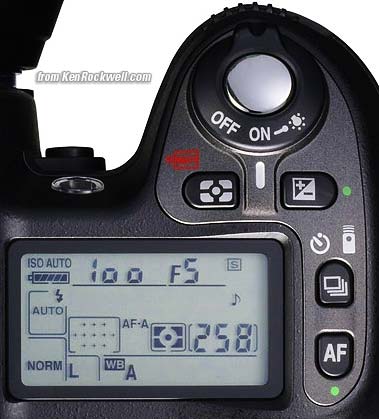 Nikon D80 top LCD