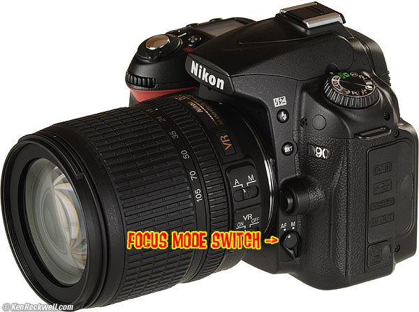Nikon D90 FOcus Mode Switch