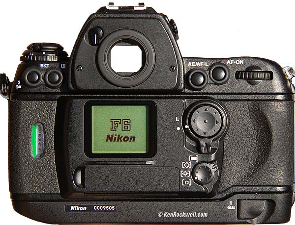 Nikon F6 Back